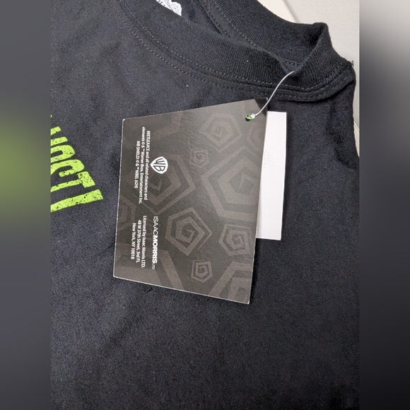 NWT Mens Large Beetlejuice Black T-shirt Short Sleeve 'The Ghost With the Most' - Picture 5 of 7